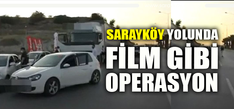 SARAYKÖY – DENİZLİ ARASINDA TIR OPERASYONU (VİDEO-HABER)