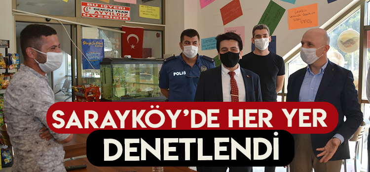 Kaymakam Altıntaş ve Başkan Özbaş’tan COVID-19 denetimi