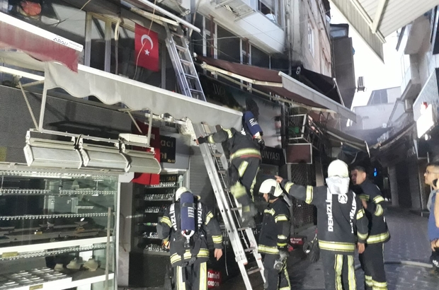 Babadağlılar İşhanı’ndaki yangın büyümeden söndürüldü