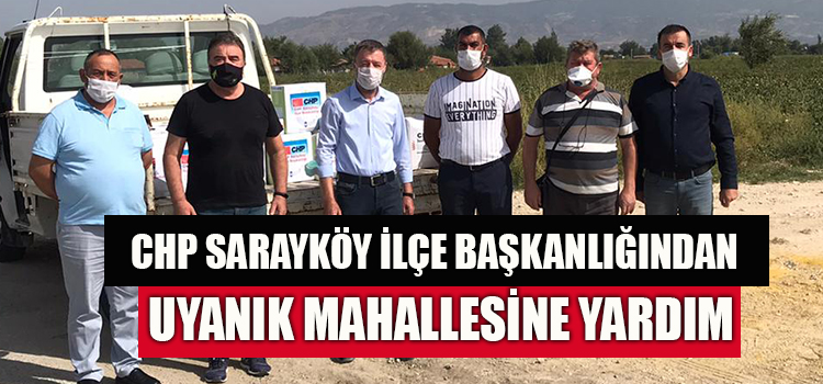 CHP’DEN UYANIK MAHALLESİNE GIDA YARDIMI