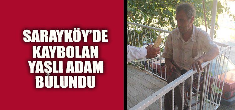 YAŞLI ADAM BİTKİN HALDE BULUNDU