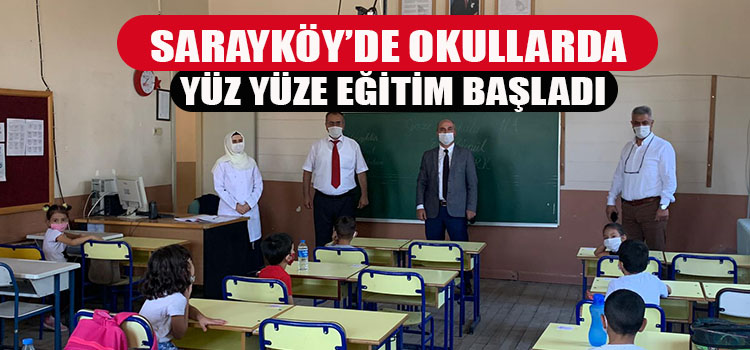 YÜZ YÜZE EĞİTİMDEN İLK GÖRÜNTÜLER GELDİ