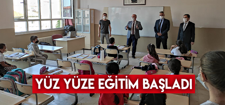 2020-2021 DÖNEMİNDE YÜZ YÜZE EĞİTİM BU GÜN BAŞLADI