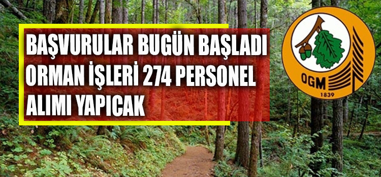 Başvurular Bugün Başladı, 274 İşçi Alınacak