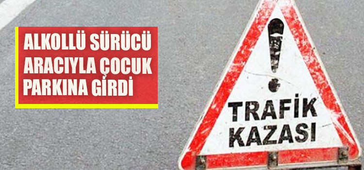 DENİZLİ’DE ALKOLLÜ SÜRÜCÜ ÇOCUK PARKINA ARACIYLA GİRDİ