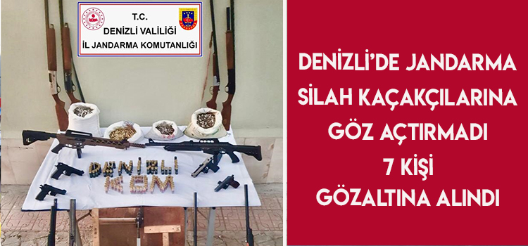 Denizli’de Silah Kaçakçılarına Operasyon: 7 Gözaltı