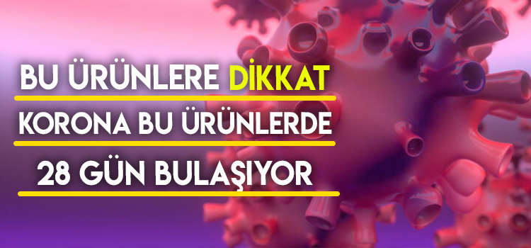 Korona virüs, Bu Ürünler Üzerinde 28 Gün Bulaşıcılığını Koruyabiliyor