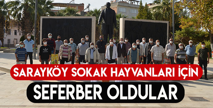 SARAYKÖY’DE SOKAK HAYVANLARI SAHİPSİZ KALMADI