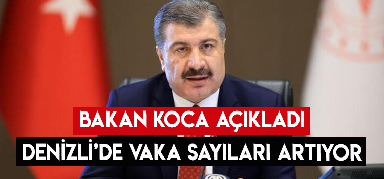 BAKAN KOCA AÇIKLADI DENİZLİ’DE VAKALAR ARTIYOR