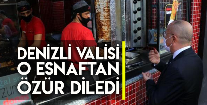 VALİ FUAT ATİK O ESNAFTAN ÖZÜR DİLEDİ