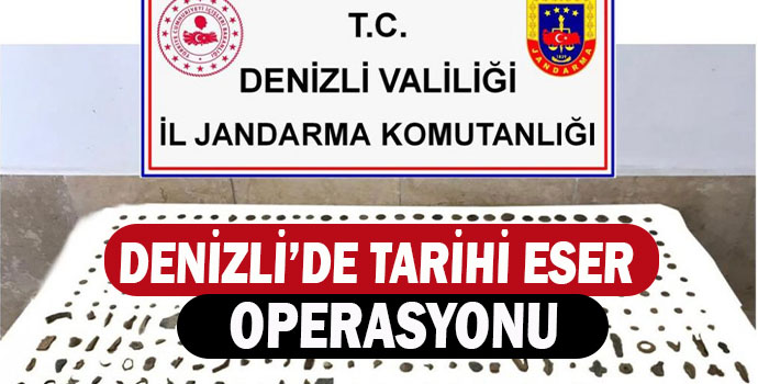 DENİZLİ’DE TARİHİ ESER OPERASYONU