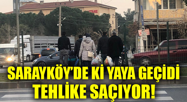 Sarayköy’de Ki Yaya Geçidi Tehlike Saçıyor!