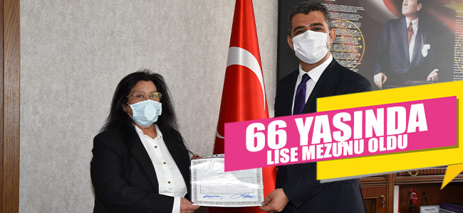 66 Yaşında Lise Mezunu Oldu Yeni Hedefi Üniversite!