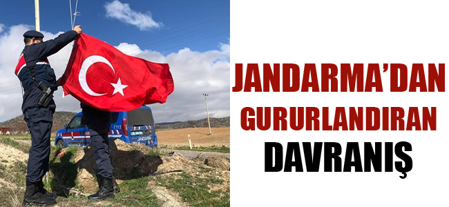 Jandarma’dan Gururlandıran Davranış!