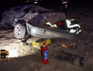 Denizli’de direksiyon hakimiyetini kaybeden sürücü kaza yaptı! Kazada 2 kişi yaralandı!