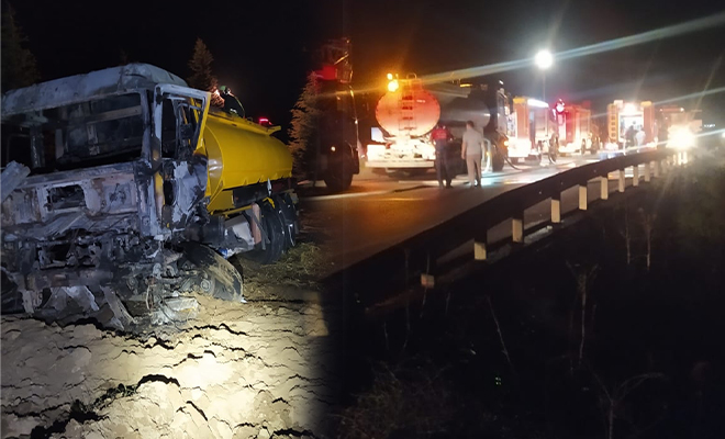 Acıpayam’da tanker kaza yaptı! Yaşanan patlamada 1 kişi hayatını kaybetti!