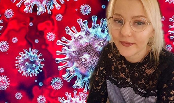 Covit-19 şehit ailesinin kızını aldı!