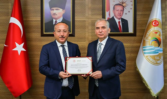 İçişleri Bakanlığı ve Denizli Valiliği’nden Teşekkür Belgesi!