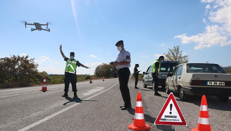 Drone ile havadan trafik denetimi!