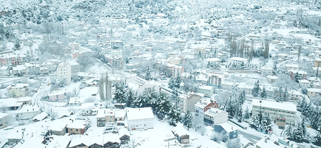 Denizli’de kar kalınlığı en yüksek 50 santimetre olarak ölçüldü