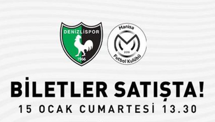 Altaş Denizlispor – Manisa FK maçı biletleri satışa çıktı!