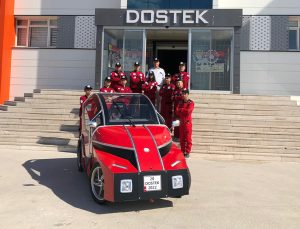 Buldan Takımı ve DOSTEK’ in Elektrikli Aracı Yarışma için Kocaeli’ ye yolcu edildi!