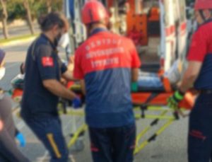 Denizli’de otomobil şarampole uçtu, sürücü ve eşi yaralandı!