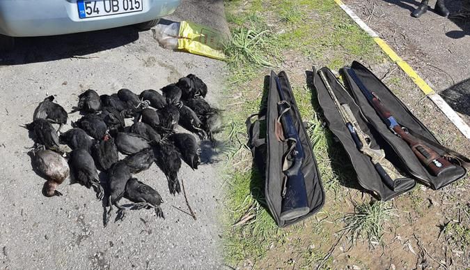 Denizli’de kaçak avcılara suçüstü yapıldı. Üş kişi yakalandı!