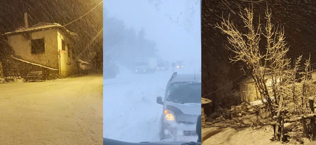 Meteoroloji uyarmıştı, beklenen kar geldi, Çameli beyaz örtüyle uyandı!