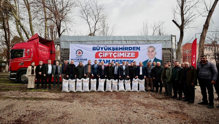 Büyükşehir’den çiftçilere 94 ton nohut tohumu desteği