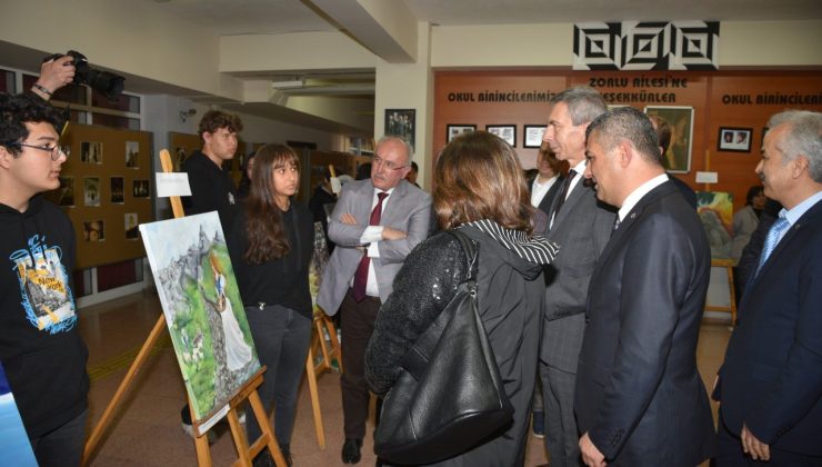 Denizli Mitolojik Hikâyeleri Konulu Resim Yarışmasında Dereceye Giren Öğrenciler Ödüllendirildi