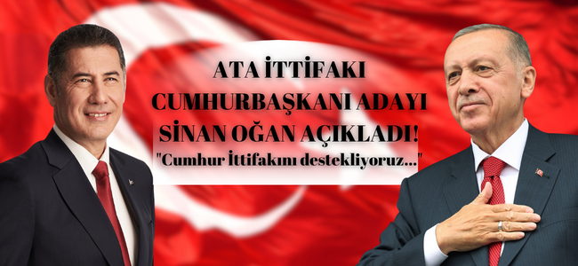 Sinan Oğan basın açıklamasını tamamladı, ” Cumhur İttifakını destekliyoruz…”