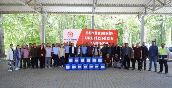 Büyükşehir’den alabalık üreticilerine dezenfeksiyon desteği!