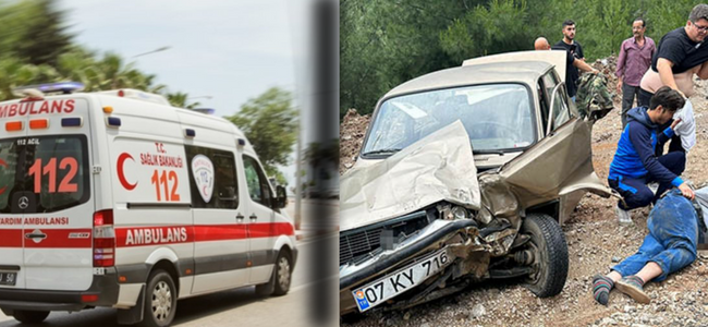 Denizli’de inanılmaz kaza, araçtan fırlayan sürücü kendi aracının çarpması sonucu feci şekilde yaralandı!