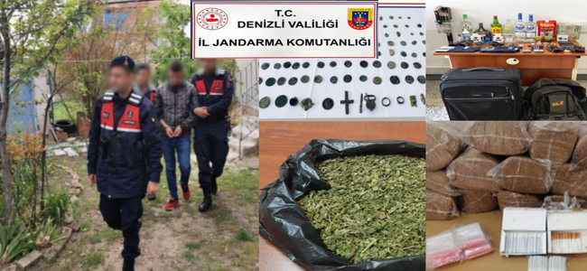 Denizli İl Jandarma Komutanlığı’nın başarılı ” HUZUR OPERASYONU” zehir tacircilerinin huzurunu kaçırdı!