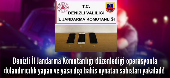 Denizli’de yasadışı bahis operasyonu başarıyla tamamlandı, 3 kişi yakayı ele verdi!