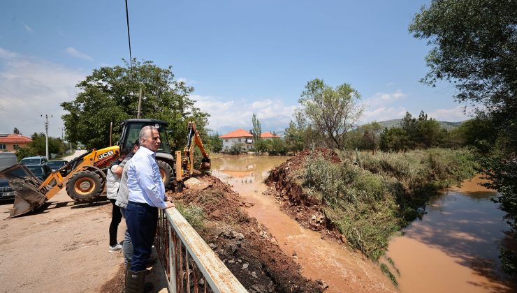 Başkan Zolan aşırı yağış alan Sarıabat ve Cankurtaran’ı ziyaret etti!