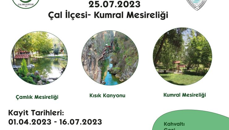 Avrupalı Denizlililer Derneği Denizli buluşması Çal ilçesinde yapılacak.