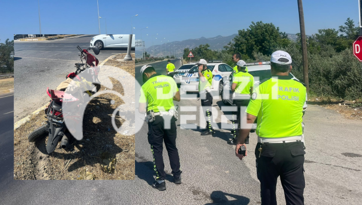 Denizli Sarayköy İlçesi kavşakta yine mi kaza! Motorsiklet sürücüsü hayatını kaybetti!