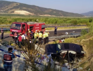 Buharkent’te Katliam Gibi Kaza! 2 Ölü 4 Yaralı!