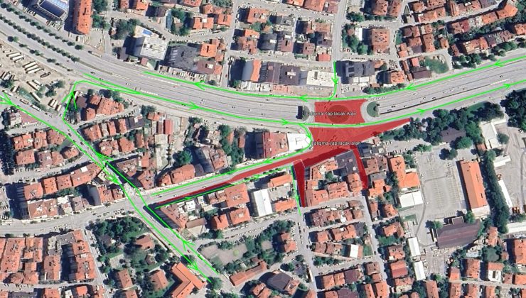 YSE Kavşağı’nda kavşak düzenleme çalışması!