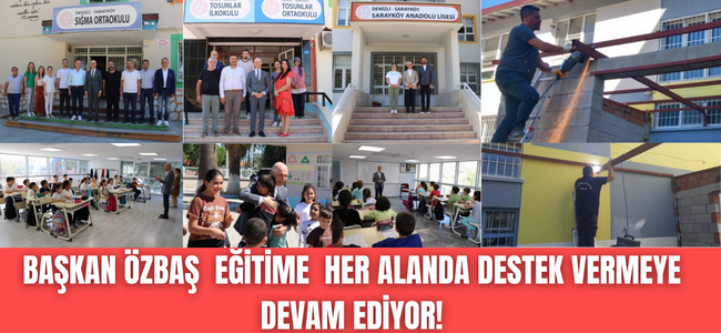 Sarayköy Belediyesi’nden eğitime 9 yıldır tam destek