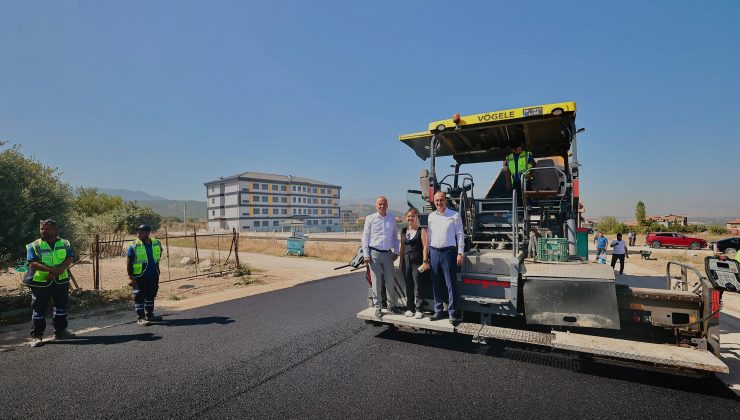 Başkan Zolan ve Başkan Örki asfalt çalışmalarını inceledi