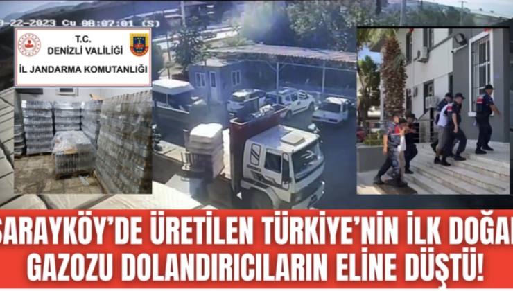 Sarayköy’de üretilen Türkiye’nin ilk doğal gazozu dolandırıcıların eline düştü! İki şüpheli kıskıvrak yakalandı!