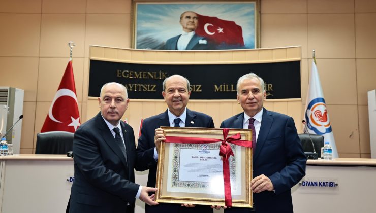 Cumhurbaşkanı Tatar’a Fahri Hemşehrilik Beratı