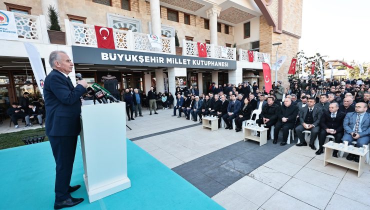 Büyükşehir Millet Kütüphanesi açıldı