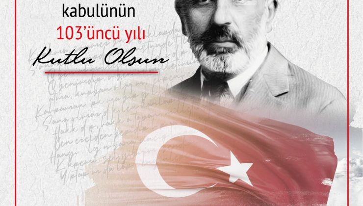 TBMM BAŞKANVEKİLİ CHP DENİZLİ MİLLETVEKİLİ GÜLİZAR BİÇER KARACA’NIN İSTİKLAL MARŞI’NIN KABULÜNÜN YILDÖNÜMÜNDE YAYINLADIĞI MESAJ